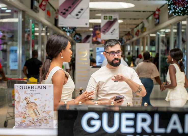 Guests at a Guerlain activation
